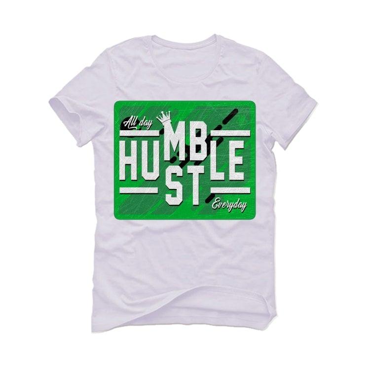 Air Jordan 4 (METALLIC PACK) GREEN 2020 White T-Shirt (ALWAYS HUSTLE) - illCurrency Sneaker Matching Apparel