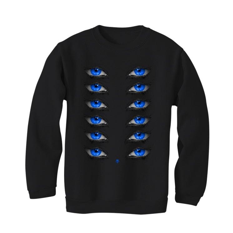 Air Jordan 1 Retro High OG “Game Royal” 2020 Black T-Shirt (Eyes) - illCurrency Sneaker Matching Apparel