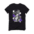 Air Jordan 13 “Court Purple” Black T-Shirt (Broken Heart) - illCurrency Sneaker Matching Apparel