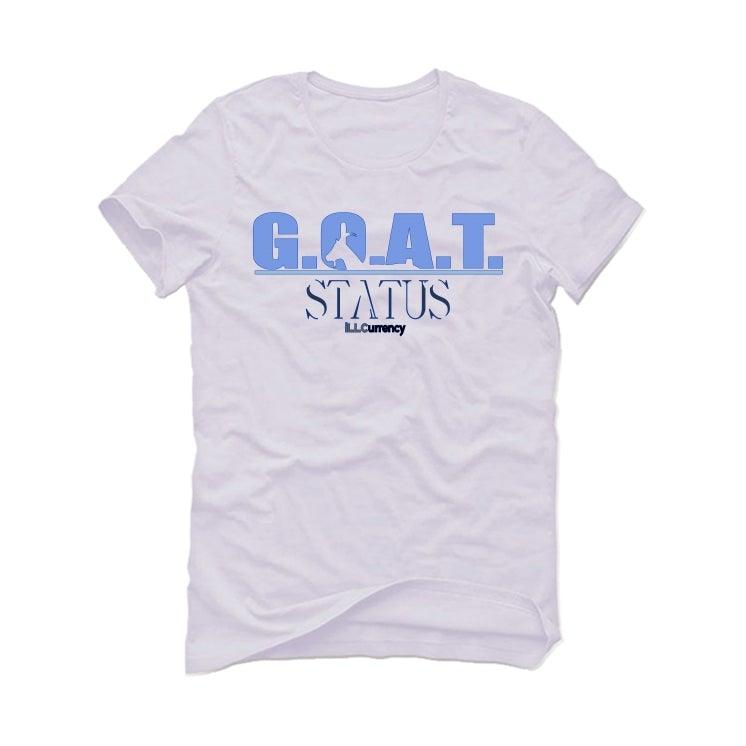 Air Jordan 5 “Stealth 2.0” Hyper Royal White T-Shirt (GOAT STATUS QUO) - illCurrency Sneaker Matching Apparel