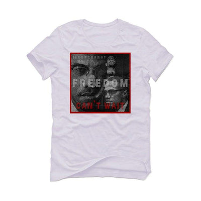 Nike Dunk Low “Championship Red” White T-Shirt (FREEDOM CAN'T WAIT)
