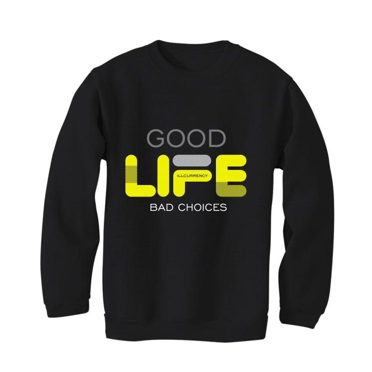 Air Jordan 4 “Lightning”2021 Black T-Shirt (Bad Choices) - illCurrency Sneaker Matching Apparel