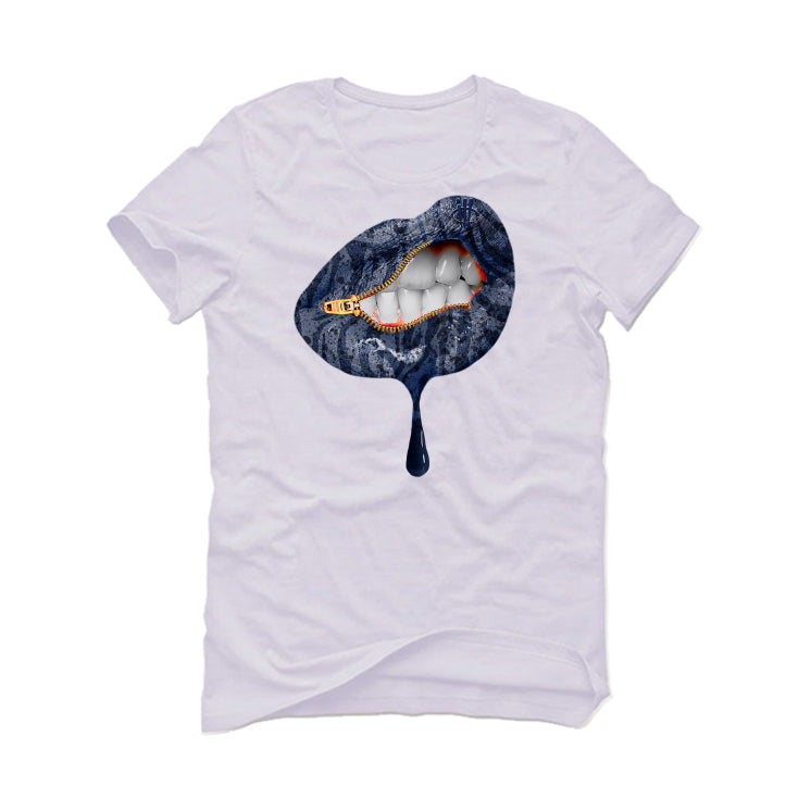 Air Jordan 13 Retro French Blue - White T-Shirt (LIPS UNSEALED)
