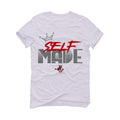 Air Jordan 9 “Fire Red” White T-Shirt (Self Made)