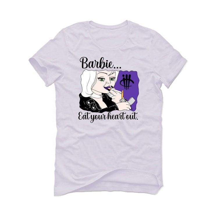 Air Jordan 13 “Court Purple” White T-Shirt (EAT YOUR HEART OUT) - illCurrency Sneaker Matching Apparel
