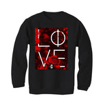 Air Jordan 1 “Bred Patent” Black T-Shirt (LOVE) - illCurrency Sneaker Matching Apparel