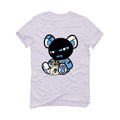 Air Jordan 9 University Blue 2020 White T-Shirt (Masked Teddy ) - illCurrency Sneaker Matching Apparel