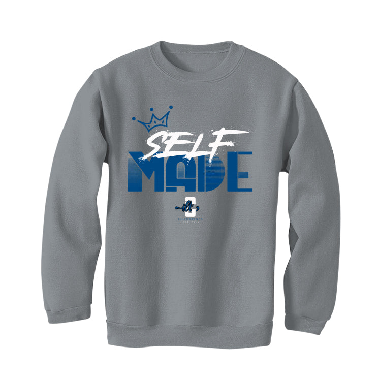 Air Jordan 1 High OG “True Blue” Grey T-Shirt (Self Made)