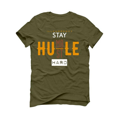 Nike Dunk Low Dusty Olive Gold Military Green T-Shirt (Stay Humble Hustle Hard)