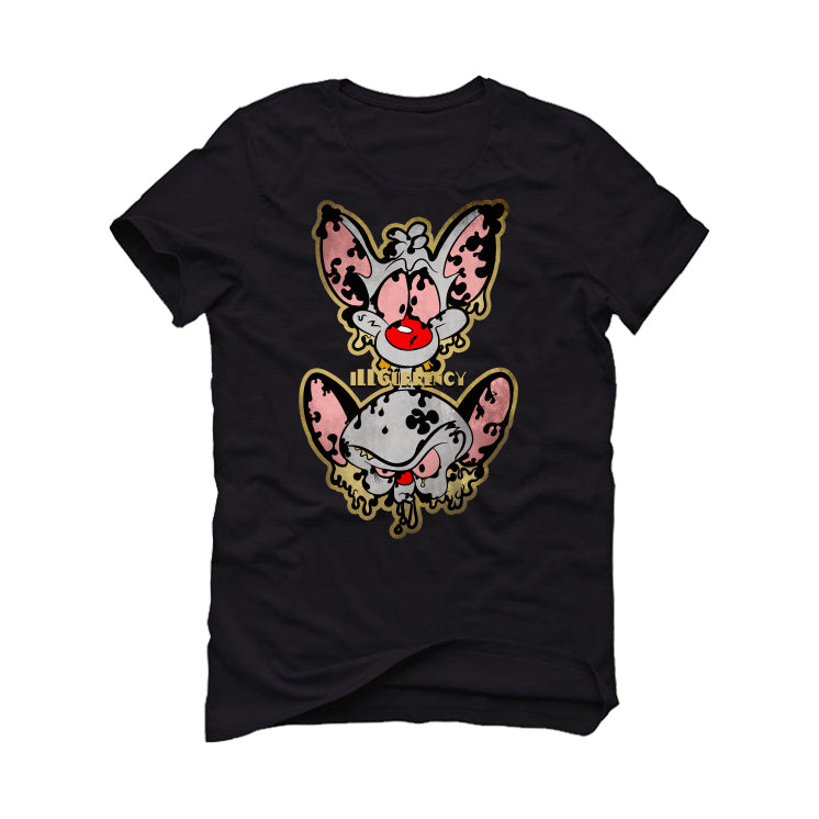 Air Jordan 12 “Black Taxi” Black T-Shirt (BRAIN AND THE PINK)