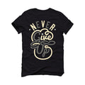 Air Jordan 4 SE Craft Photon Dust - Black T-Shirt (Never Give Up)