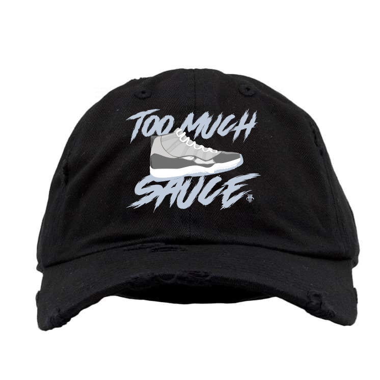Air Jordan 11 Retro 'Cool Grey' 2021 Black Hat (too  much sauce)