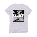 Air Jordan 4 “Military Black” | illcurrency White T-Shirt (SAVAGE)