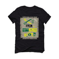 Air Jordan 5 “Oregon apple green” 2020 Black T-Shirt (Cut from a different cloth) - illCurrency Sneaker Matching Apparel