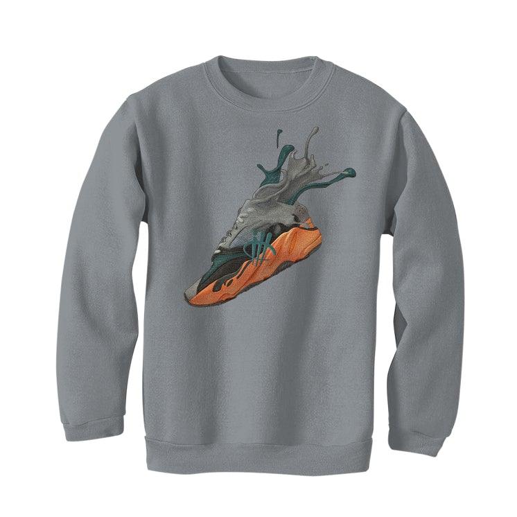 adidas Yeezy Boost 700 “Wash Orange” Grey T-Shirt (SPLASH YEE) - illCurrency Sneaker Matching Apparel