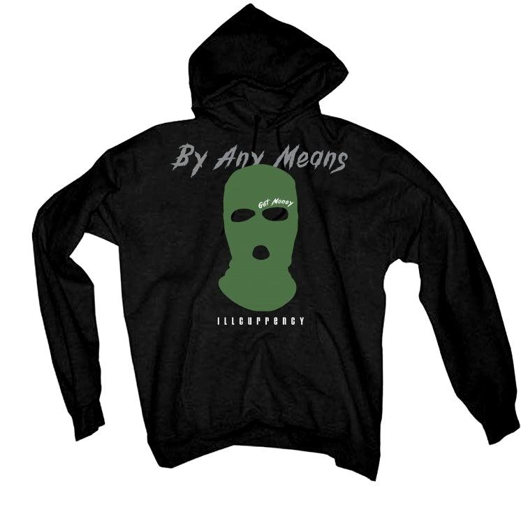 AIR JORDAN 1 ZOOM ZEN GREEN Black T-Shirt (By any means) - illCurrency Sneaker Matching Apparel