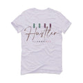 Jordan 1 High OG Hand Crafted White T-Shirt (Born Hustler) - illCurrency Sneaker Matching Apparel