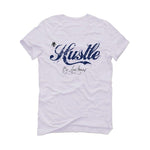 Air Jordan 13 Flint 2020 White T-Shirt (Hustle By any means) - illCurrency Sneaker Matching Apparel