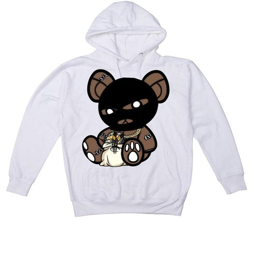 Air Jordan 1 High "Black Mocha" 2020 White T-Shirt (Masked Teddy) - illCurrency Sneaker Matching Apparel