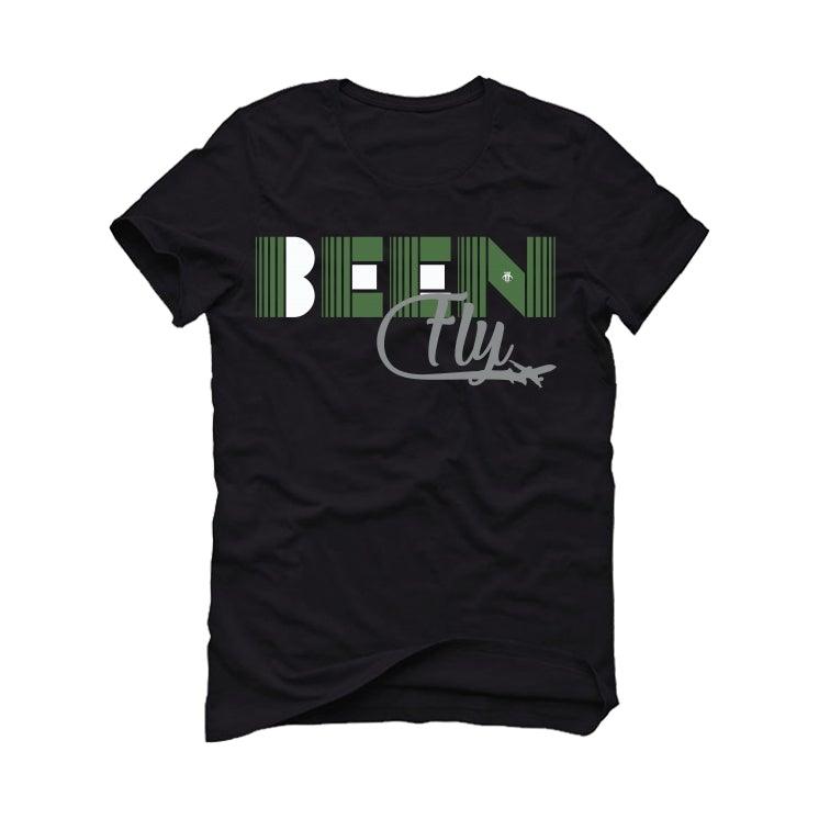 AIR JORDAN 1 ZOOM ZEN GREEN Black T-Shirt (Been FLy) - illCurrency Sneaker Matching Apparel