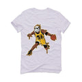 AIR JORDAN 12  BLACK AND YELLOW 2020 White T-Shirt (STORM BALLER) - illCurrency Sneaker Matching Apparel