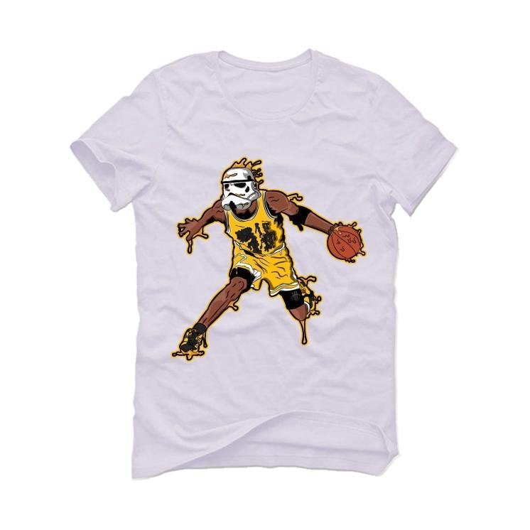 AIR JORDAN 12  BLACK AND YELLOW 2020 White T-Shirt (STORM BALLER) - illCurrency Sneaker Matching Apparel