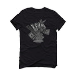Air Jordan 6 “Metallic Silver” Black T-Shirt (CREAM)