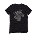 Air Jordan 6 “Metallic Silver” Black T-Shirt (CREAM)