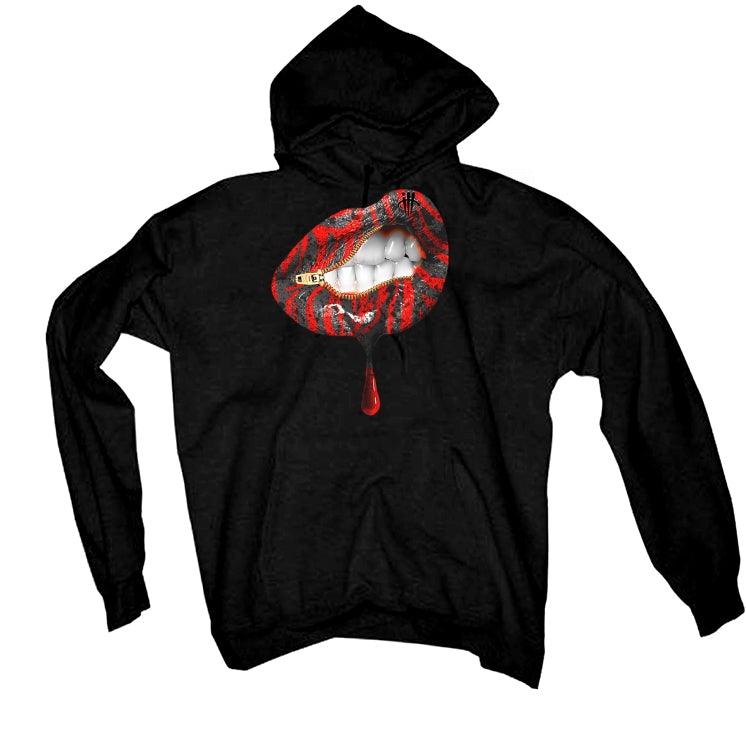 Air Jordan 4 “Infrared” Black T-Shirt (LIPS UNSEALED) - illCurrency Sneaker Matching Apparel