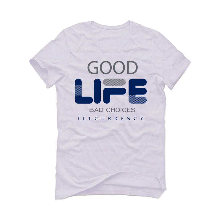 Air Jordan 4 “Midnight Navy” White T-Shirt (Bad Choices)