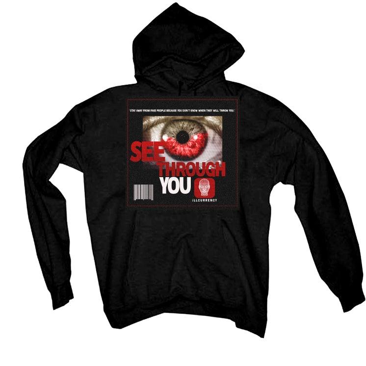 Air Jordan 12 “Playoffs” 2022 Black T-Shirt (EYE SEE THROUGH YOU) - illCurrency Sneaker Matching Apparel