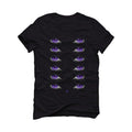 Air Jordan 1 Retro High OG “Court Purple” Black T-Shirt (Eyes) - illCurrency Sneaker Matching Apparel