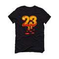 Air Jordan 7 “Citrus” 2022 Retro | illcurrency Black T-Shirt (DRIPPY 23)