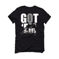 Air Jordan 12 “Playoffs” 2022 Black T-Shirt (Got Em) - illCurrency Sneaker Matching Apparel