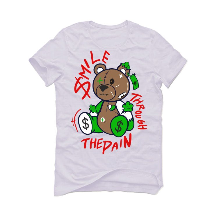 Jordan 13 Playoffs - White T-Shirt (SMILE THROUGH THE PAIN)