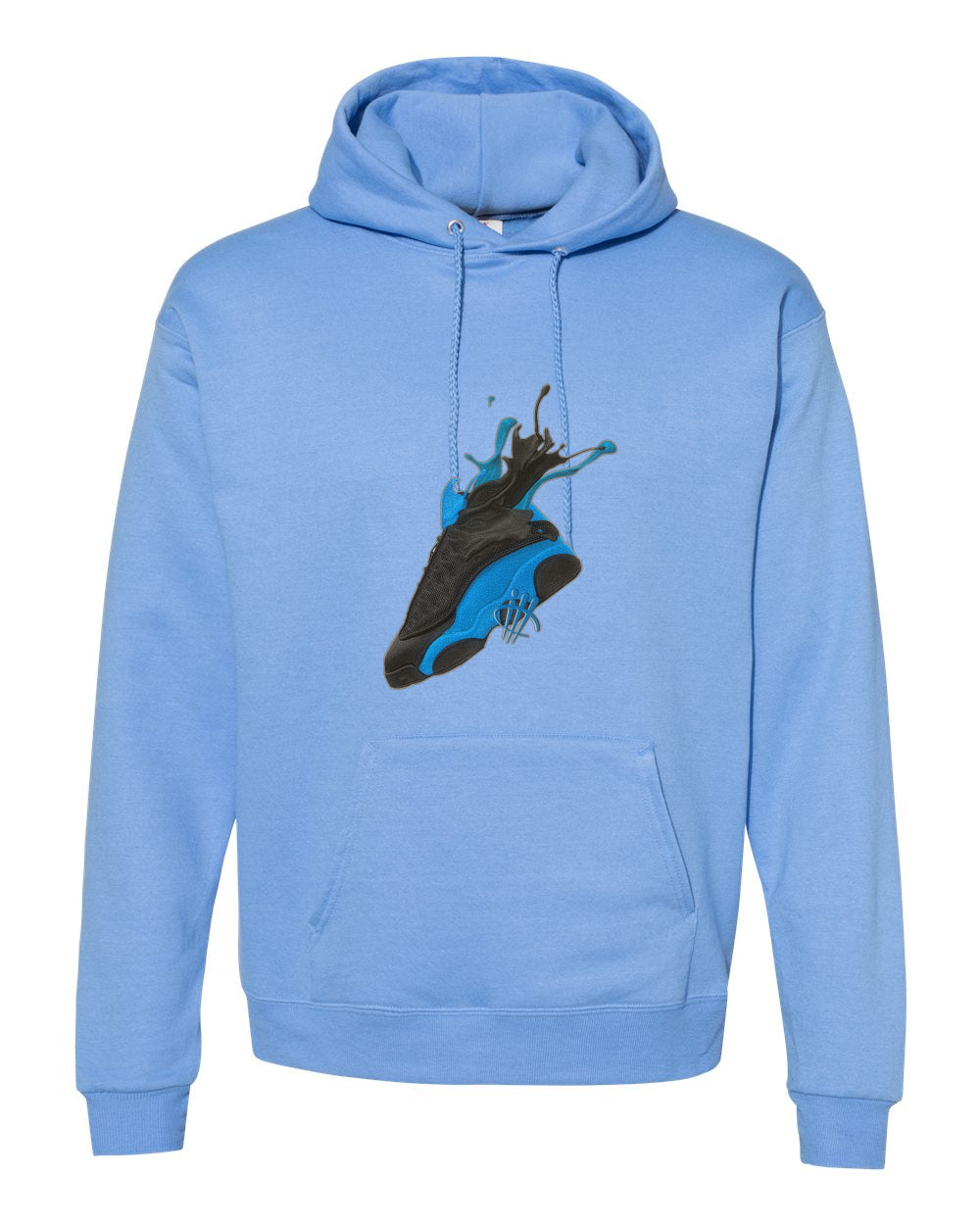 Air Jordan 13 “Black UNC” Carolina Blue T-Shirt (SPLASH UNC)