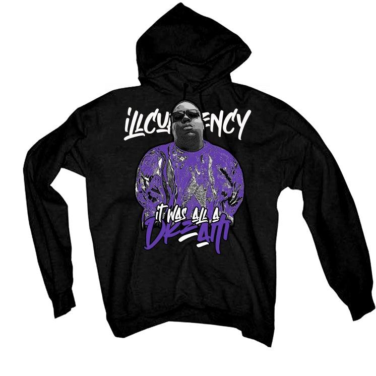 Air Jordan 13 “Court Purple” Black T-Shirt (Was all a dream) - illCurrency Sneaker Matching Apparel