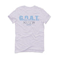 Air Jordan 1 high OG “University Blue” 2021 White T-Shirt (goat status quo ) - illCurrency Sneaker Matching Apparel