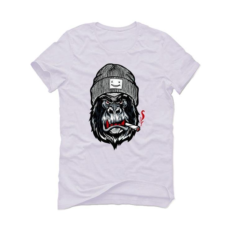 The Nike Air Foamposite Pro White/Black/Varsity Red White T-Shirt (G smoker) - illCurrency Sneaker Matching Apparel