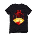 Air Jordan 14 black Ferrari Black T-Shirt (Diamond Drip) - illCurrency Sneaker Matching Apparel