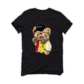 Air Jordan 5 RED AND YELLOW 2020 Black T-Shirt (ill C Bear) - illCurrency Sneaker Matching Apparel