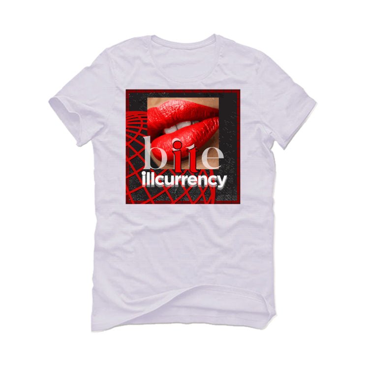 Air Jordan 13 Retro “Black Flint”| ILLCURRENCY White T-Shirt (BITE IT)