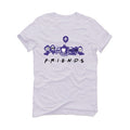 AIR JORDAN 3 "DARK IRIS" White T-Shirt (F R I E N D S)