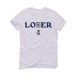 Air Jordan 6 “Midnight Navy” | illCurrency White T-Shirt (Loser)