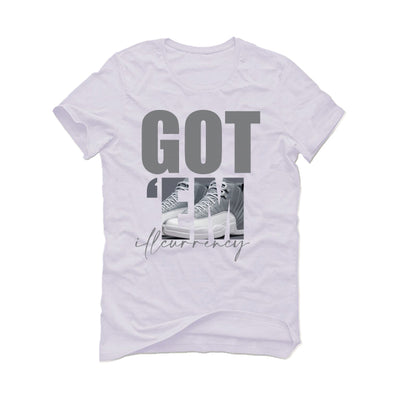 Air Jordan 12 “Stealth” | illCurrency White T-Shirt (Got Em)