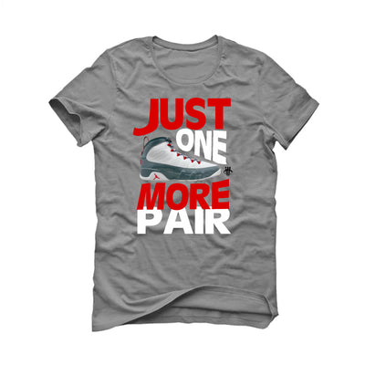 Air Jordan 9 “Fire Red” Grey T-Shirt (JUST ONE MORE PAIR)