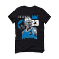 Air Jordan 1 “Dark Marina Blue” Black T-Shirt (The Goat)