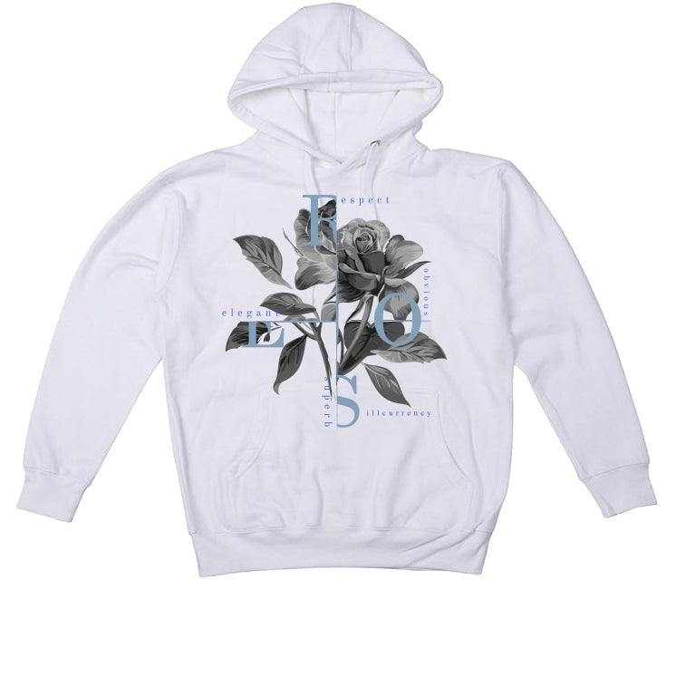 Air Jordan Retro 1 Retro High OG Hyper Royal White T-Shirt (Roses) - illCurrency Sneaker Matching Apparel