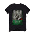 Air Jordan OG HIGH PINE GREEN 2020 Black T-Shirt (BLESSED FORTUNE) - illCurrency Sneaker Matching Apparel