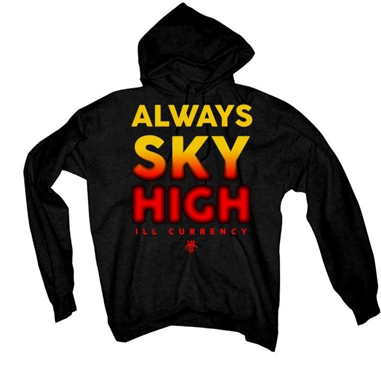 Air Jordan 14 black Ferrari Black T-Shirt (Sky High) - illCurrency Sneaker Matching Apparel